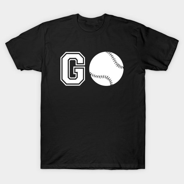 Go Baseball Softball T-Shirt by KC Happy Shop